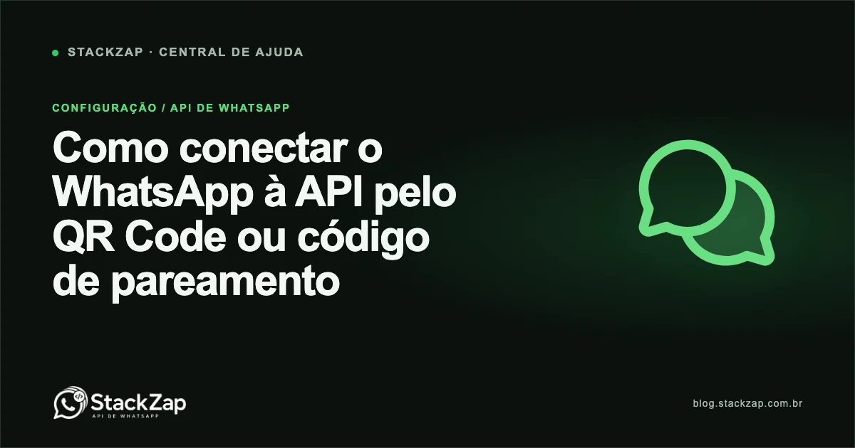 QR Code ilustrativo para conectar uma instância à API de WhatsApp