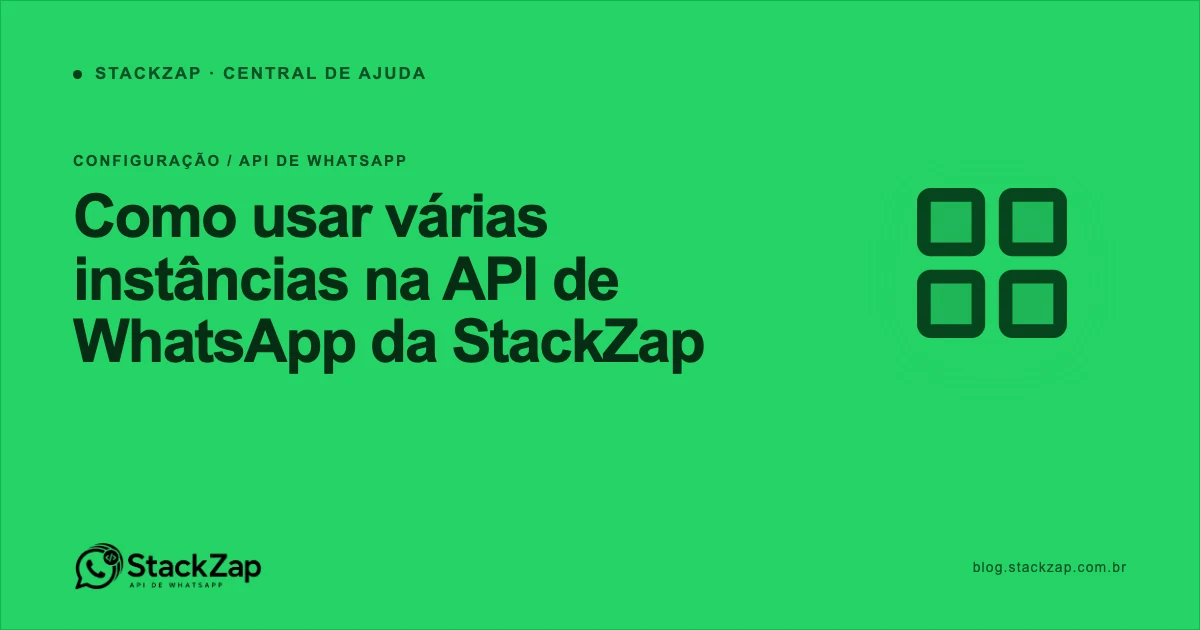 Ícone Phosphor Duotone de quadrantes para várias instâncias de WhatsApp